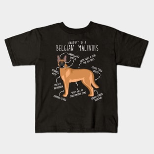 Belgian Malinois Dog Anatomy Kids T-Shirt